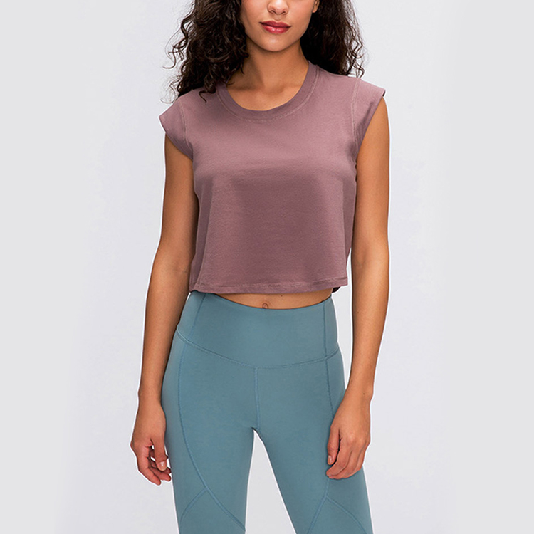 Mesh Inner Lining Yoga Tops