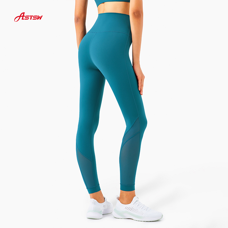 women yoga blue leggings