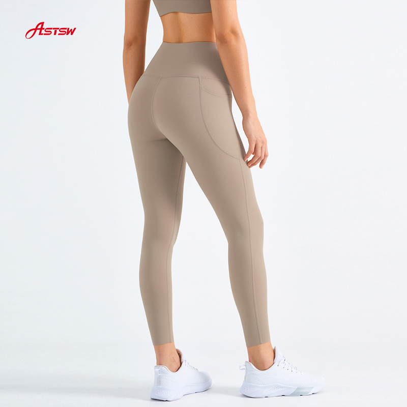 Lycra Double Side Pocket High Waist Gym Pants