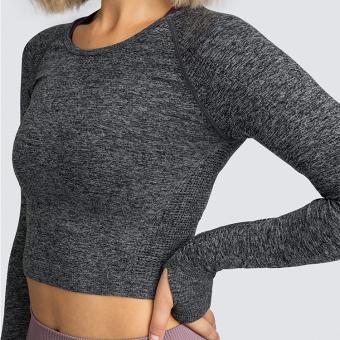 ribbed crop with built in bra run bra