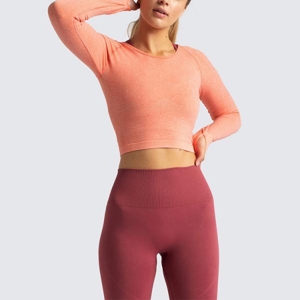 ribbed crop with built in bra run bra