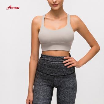 Double Strap Grey Running Bra