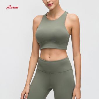 High Neck Yoga Bra